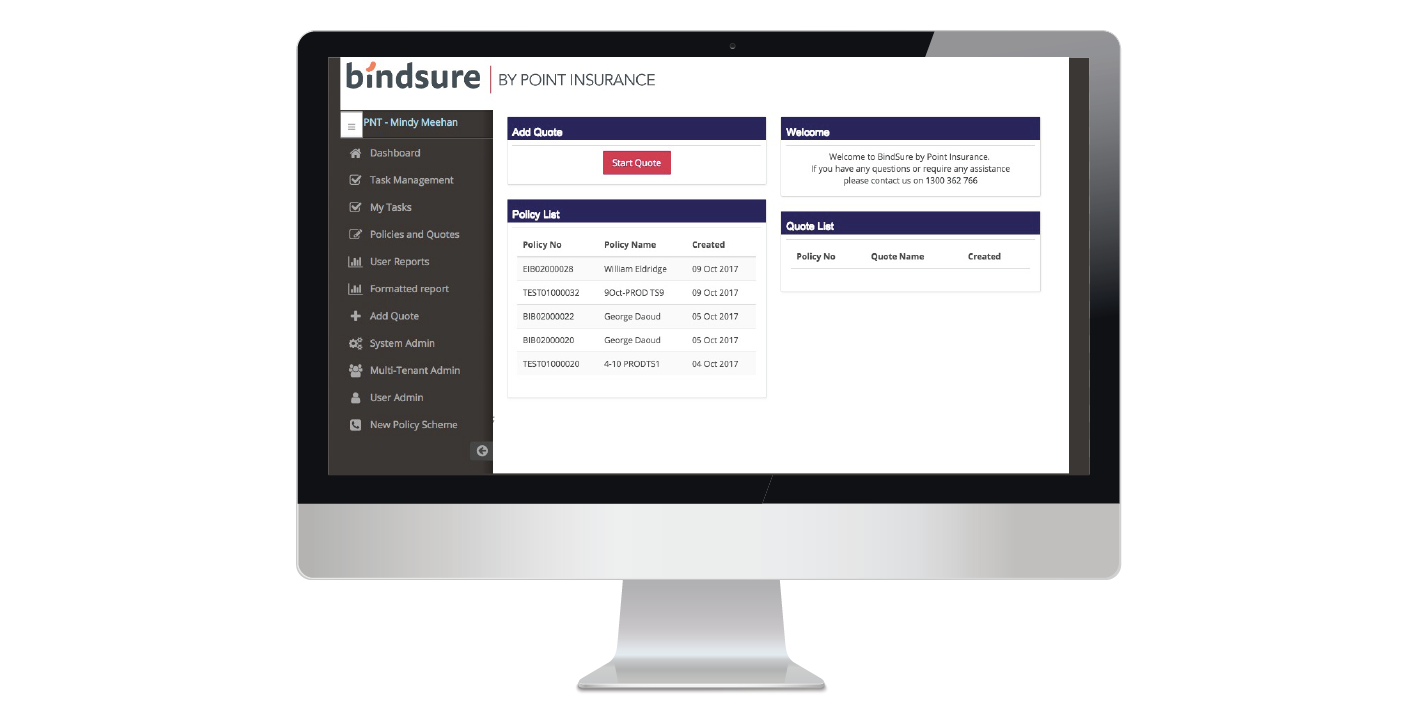 Start Quote BindSure Point Insurance
